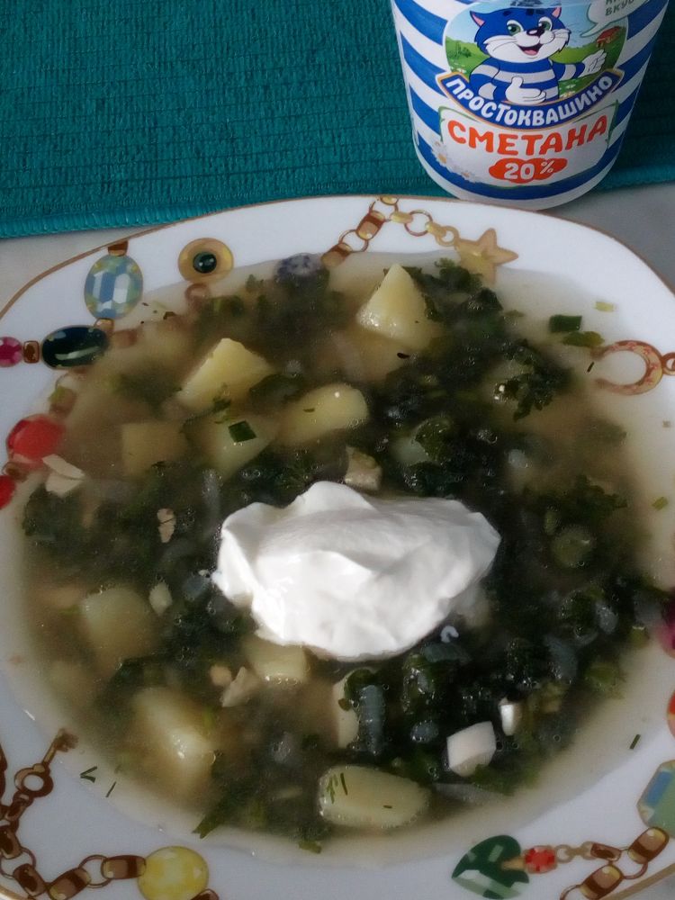 Весенний суп из крапивы